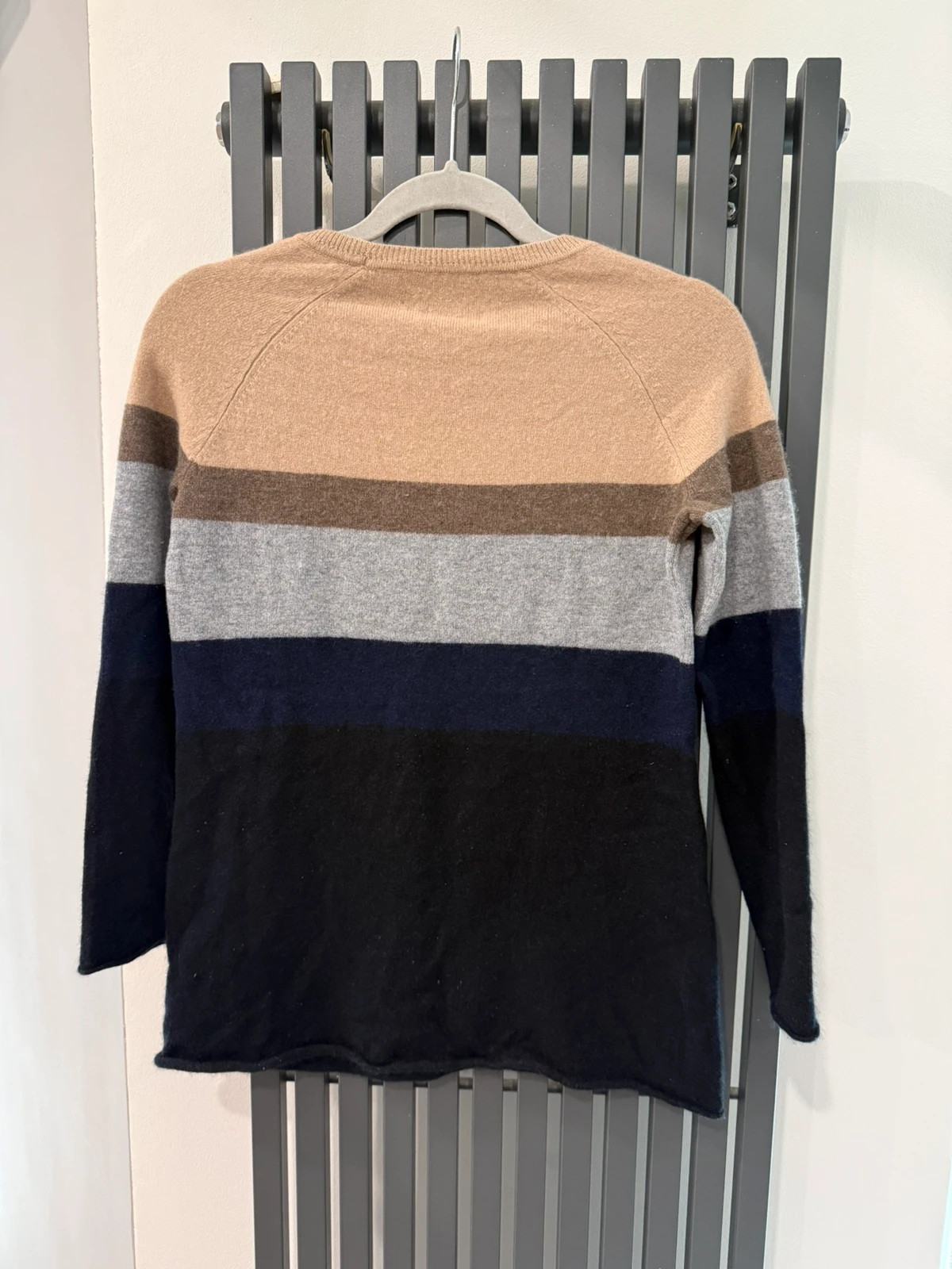 Paul Costelloe 100% Kasmír csíkos pulóver - XL méret 4