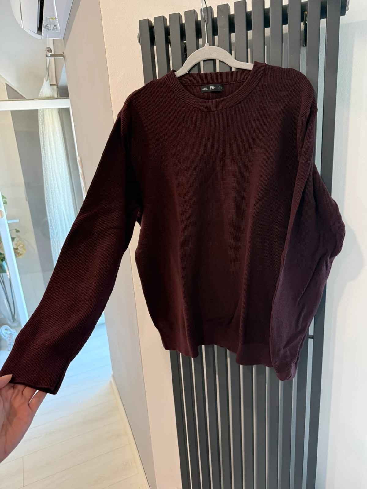 F&F bordó kötött pulóver - XL méret 2