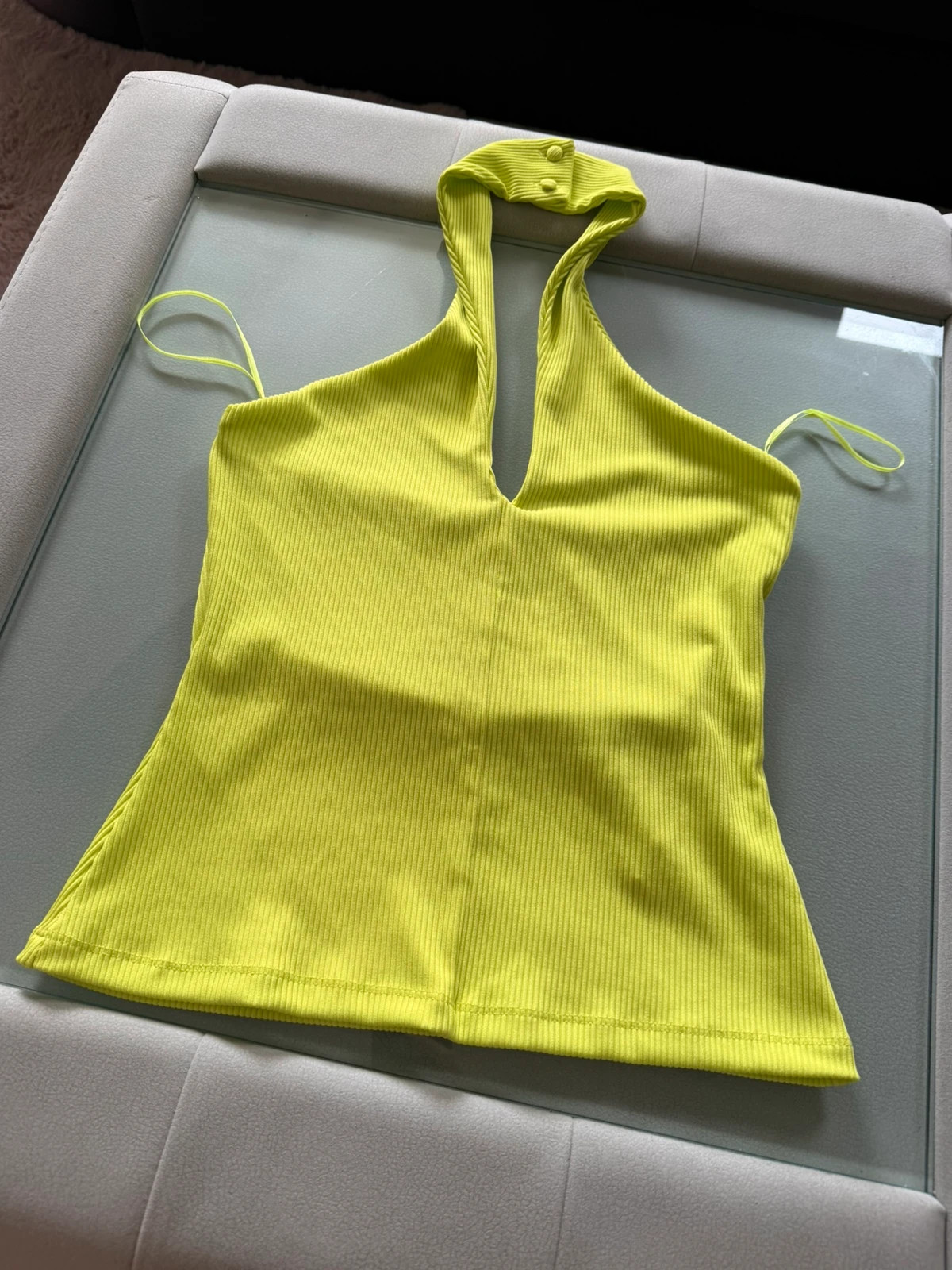 Neon zöld Mohito halter nyakú felső - XS méret 1