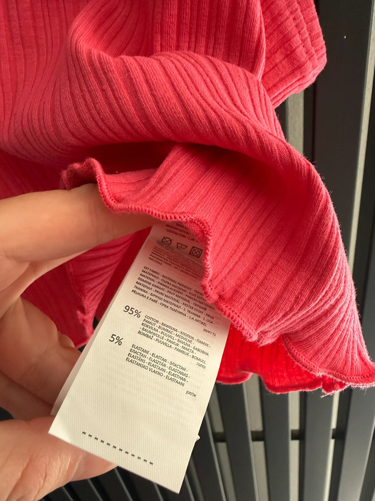 Cropp rózsaszín bordázott Crop Top – M méret 3