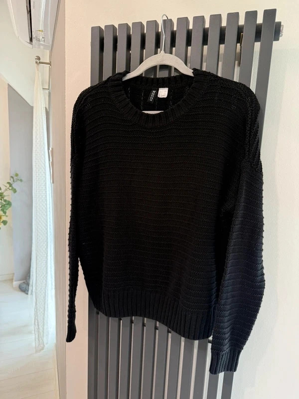 H&M Divided fekete kötött pulóver - S méret 2