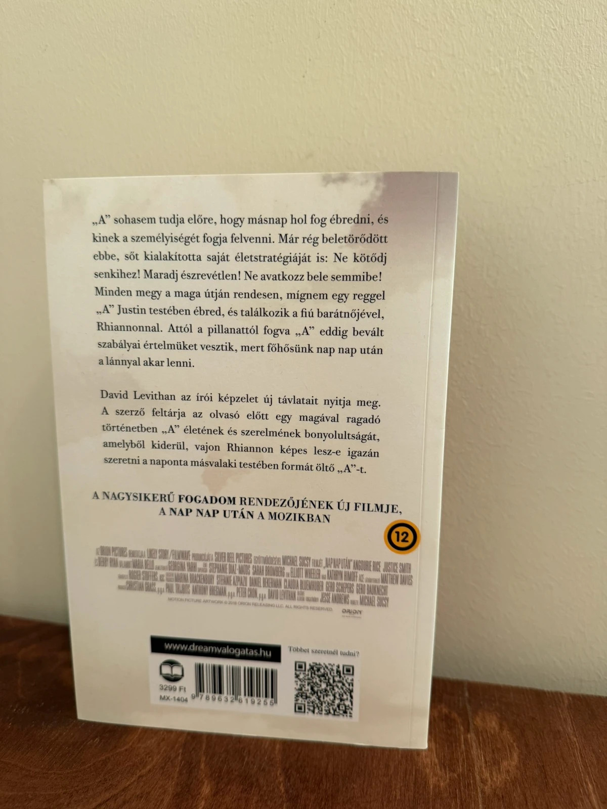David Levithan: Nap nap után (Filmborítós kiadás) 2