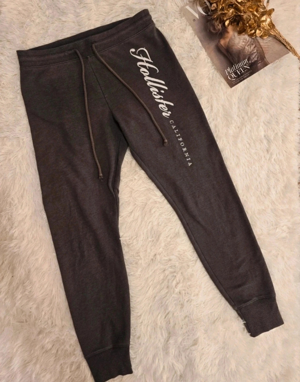 Hollister California Ultra High-Rise Jogger női szürke melegítőnadrág M méretű 1