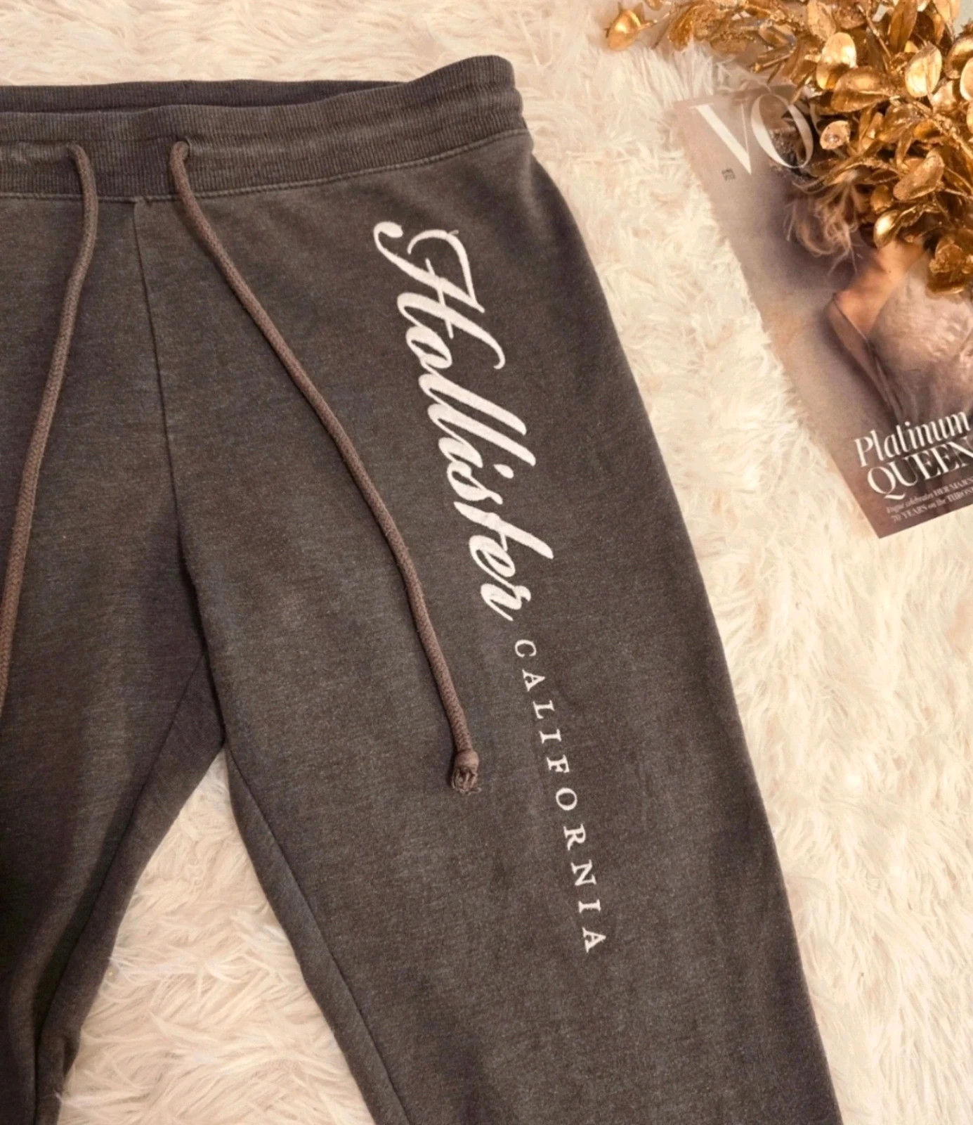 Hollister California Ultra High-Rise Jogger női szürke melegítőnadrág M méretű 2