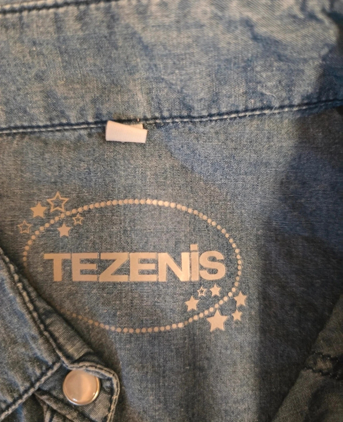 Tezenis női pamut kényelmes Világoskék Karcsúsított Farmering - S 3