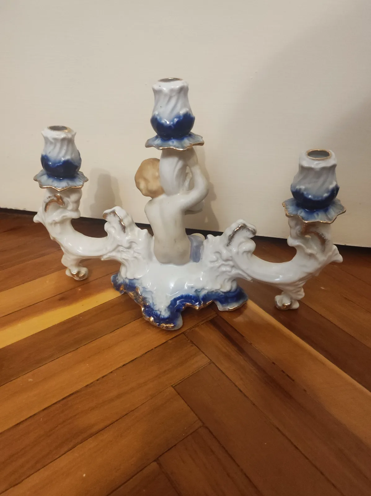 Román porcelán gyertyatartó 2