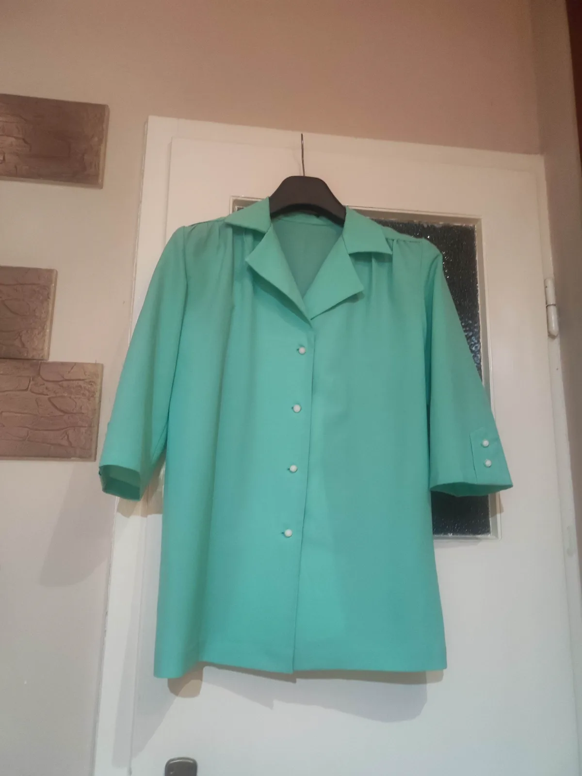 Vintage zöld női ing M/38/10 1