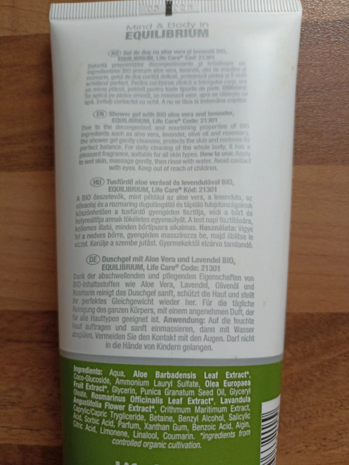 Tusfürdő aloe Veraval és levendulával 2