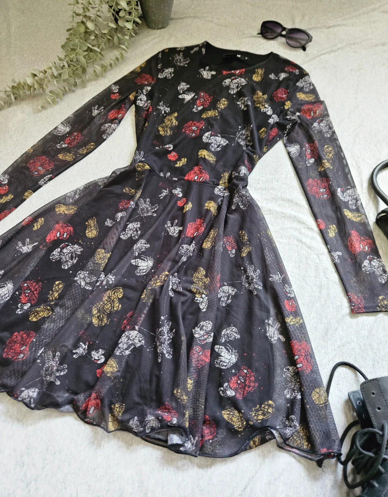 Desigual x Disney Mickey Mouse Mesh Mini Ruha – M 2