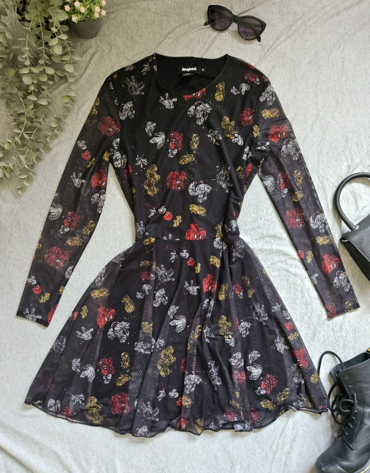 Desigual x Disney Mickey Mouse Mesh Mini Ruha – M 3