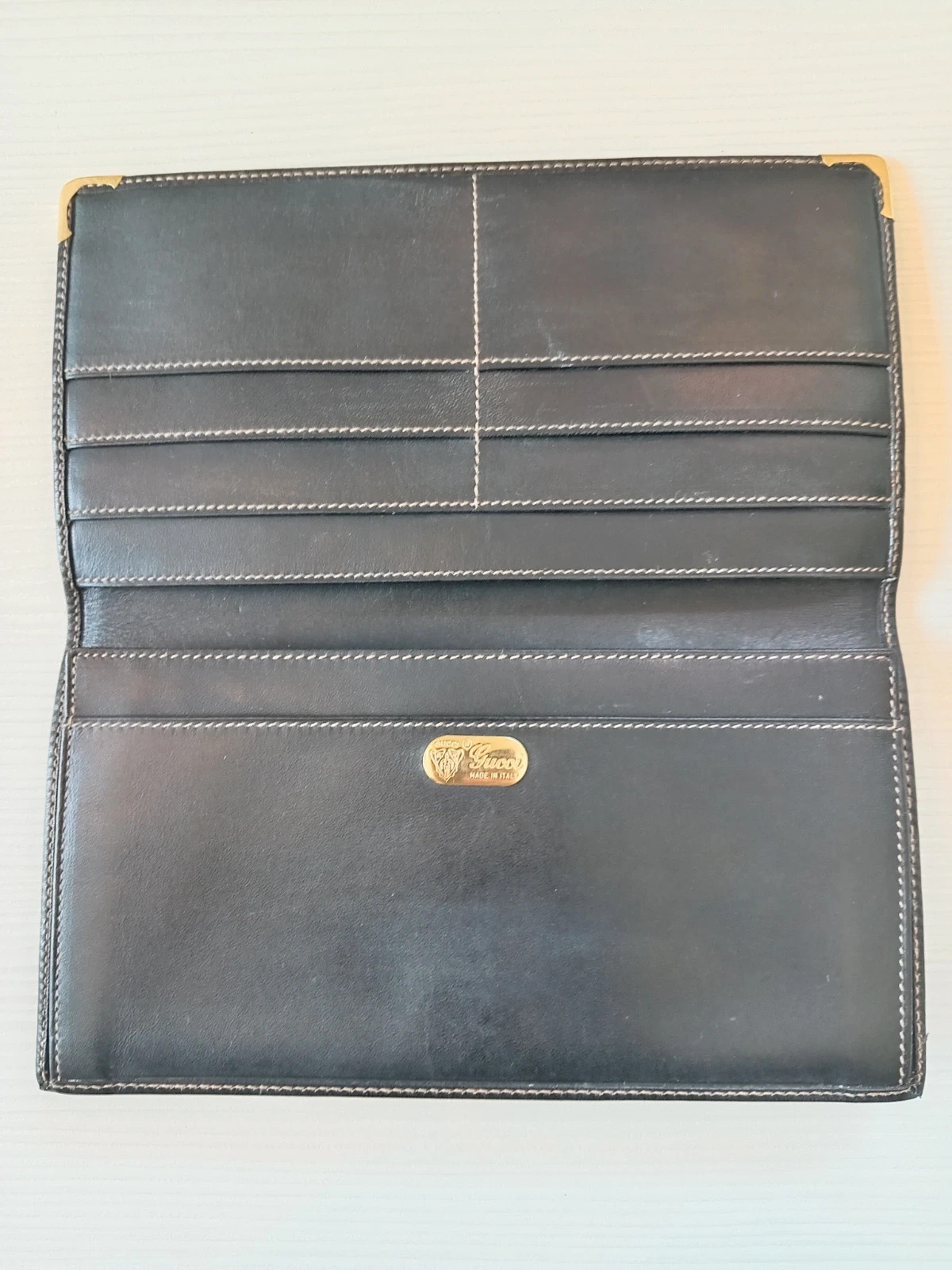 Eredeti Vintage Gucci Bőr Pénztárca 3