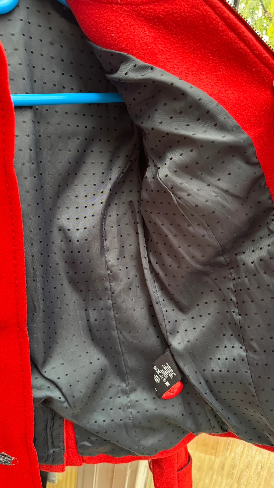 H&M Divided narancsvörös/korallpiros duffel kabát 3
