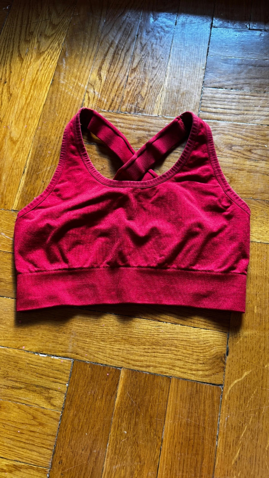 Piros sportmelltartó xs 3