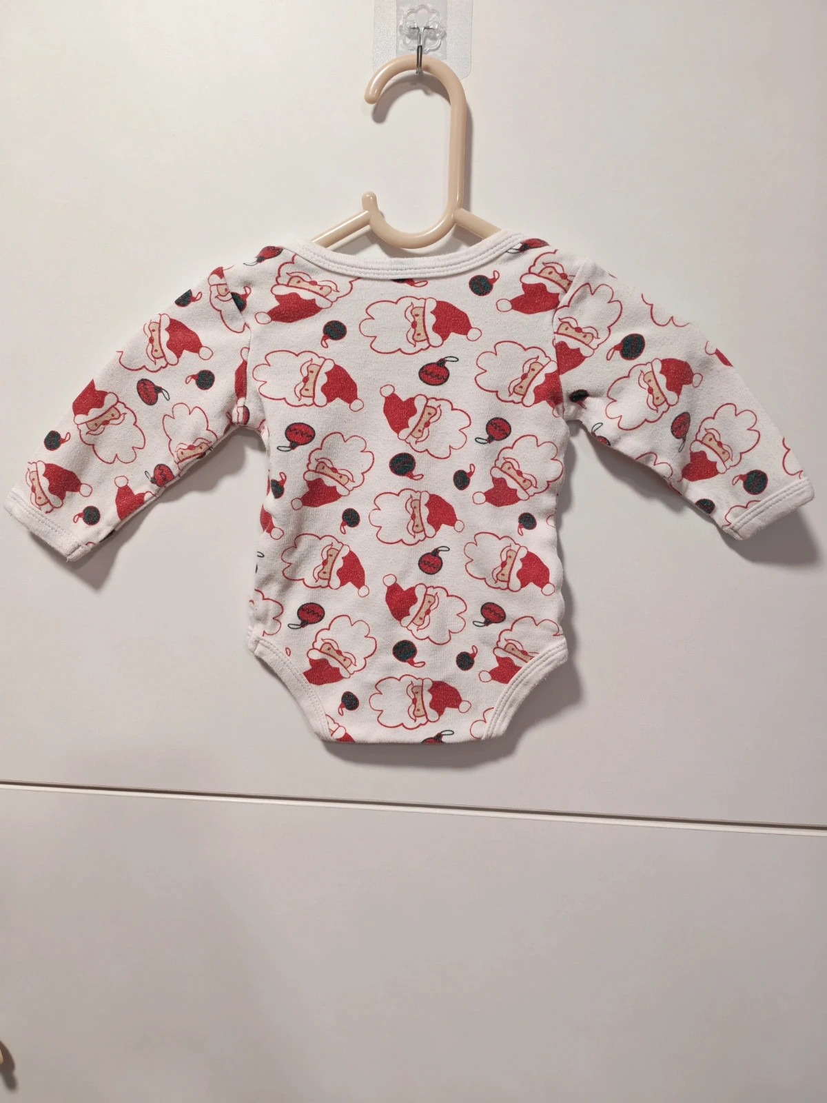 3db-os unisex karácsonyi hosszú ujjú body 62-es 3