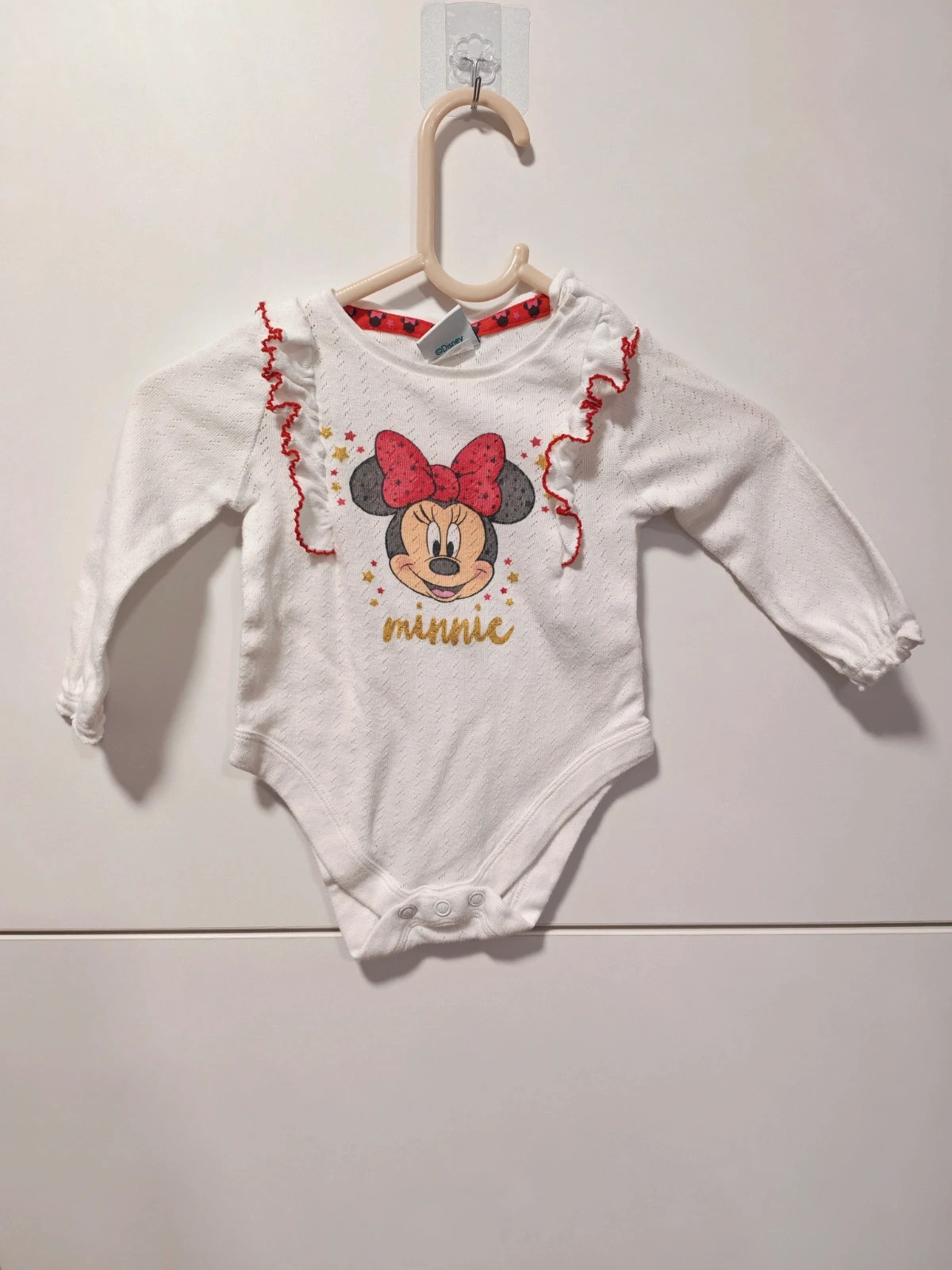 Minnie egeres karácsonyi hosszú ujjú body 62-68 1