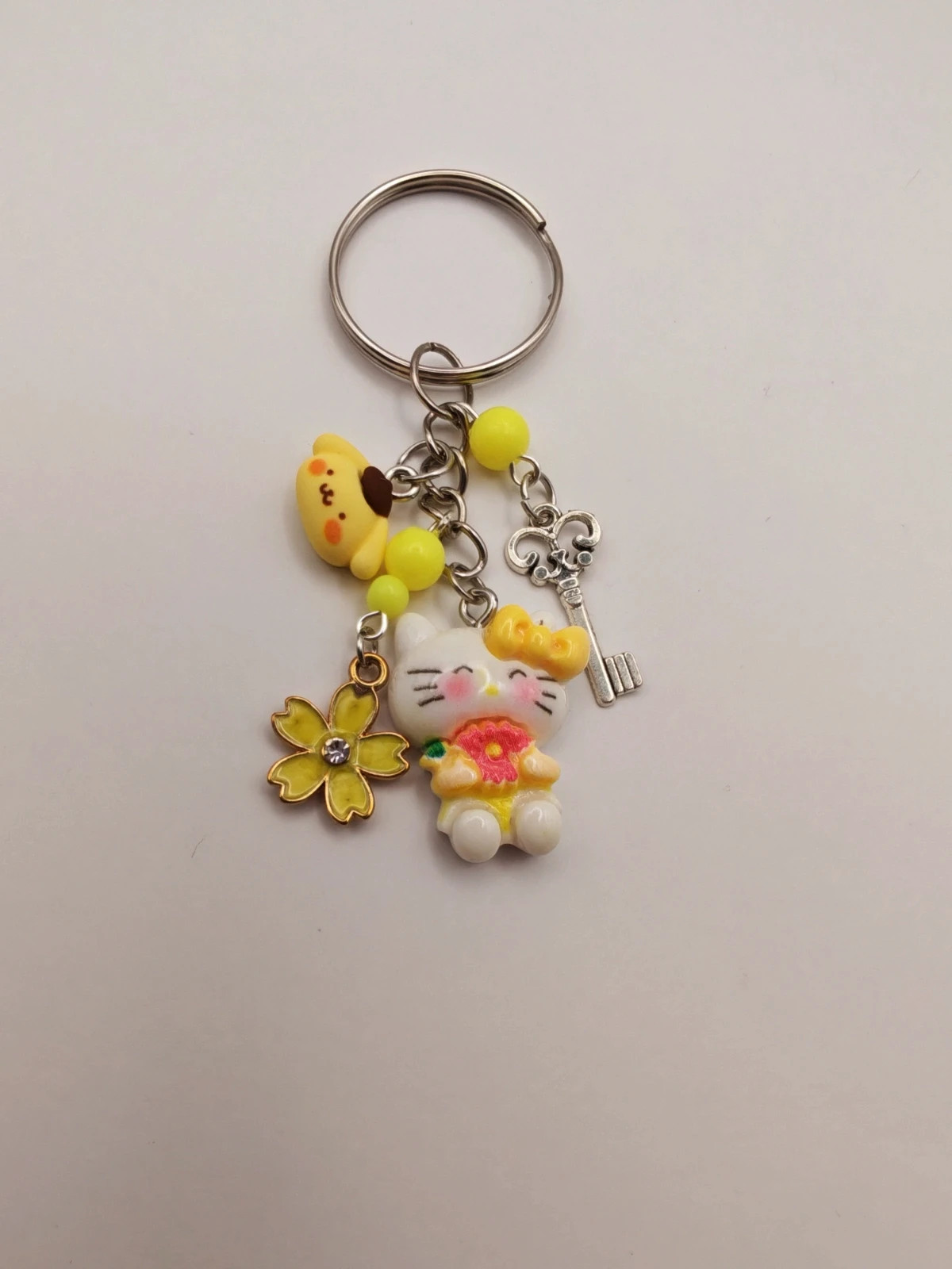Hello Kitty kulcstartó sárga 1