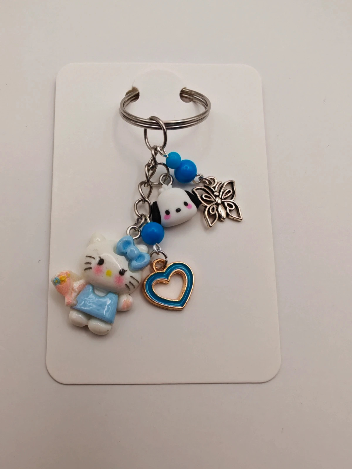 Hello Kitty kulcstartó kék 2