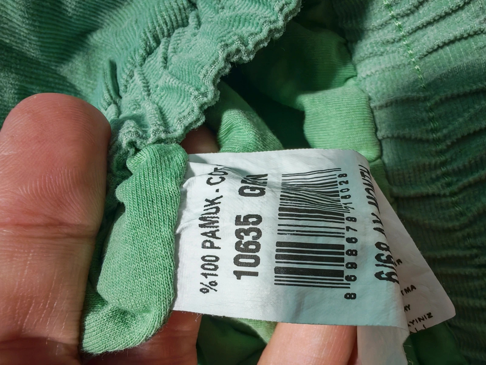 Zöld kordbársony nadrág 68 4