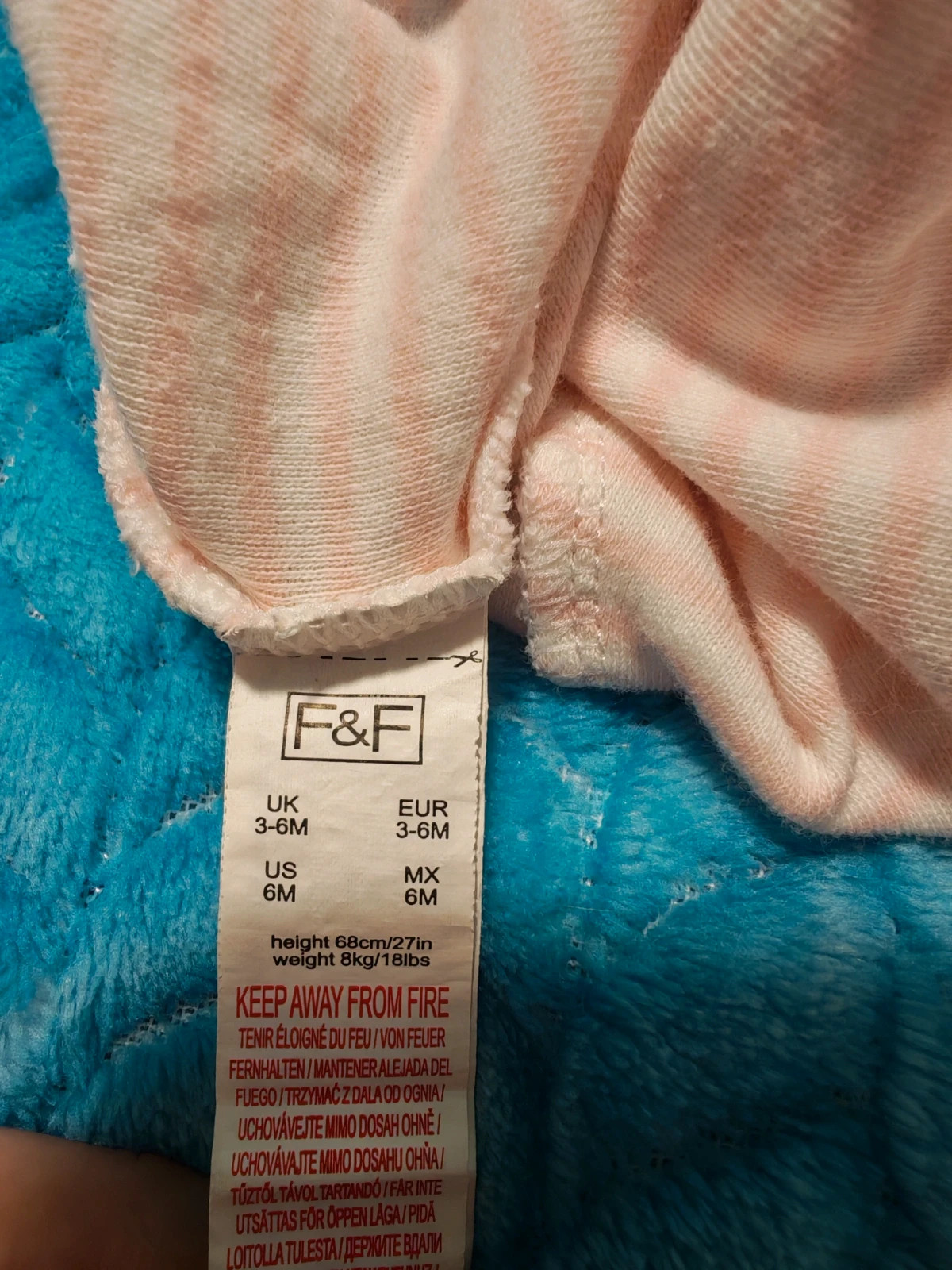 2db kislány csíkos nadrág 68 4