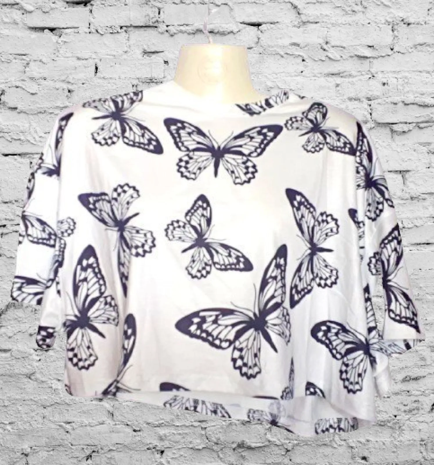 Új Shein félcrop felső L-es 2