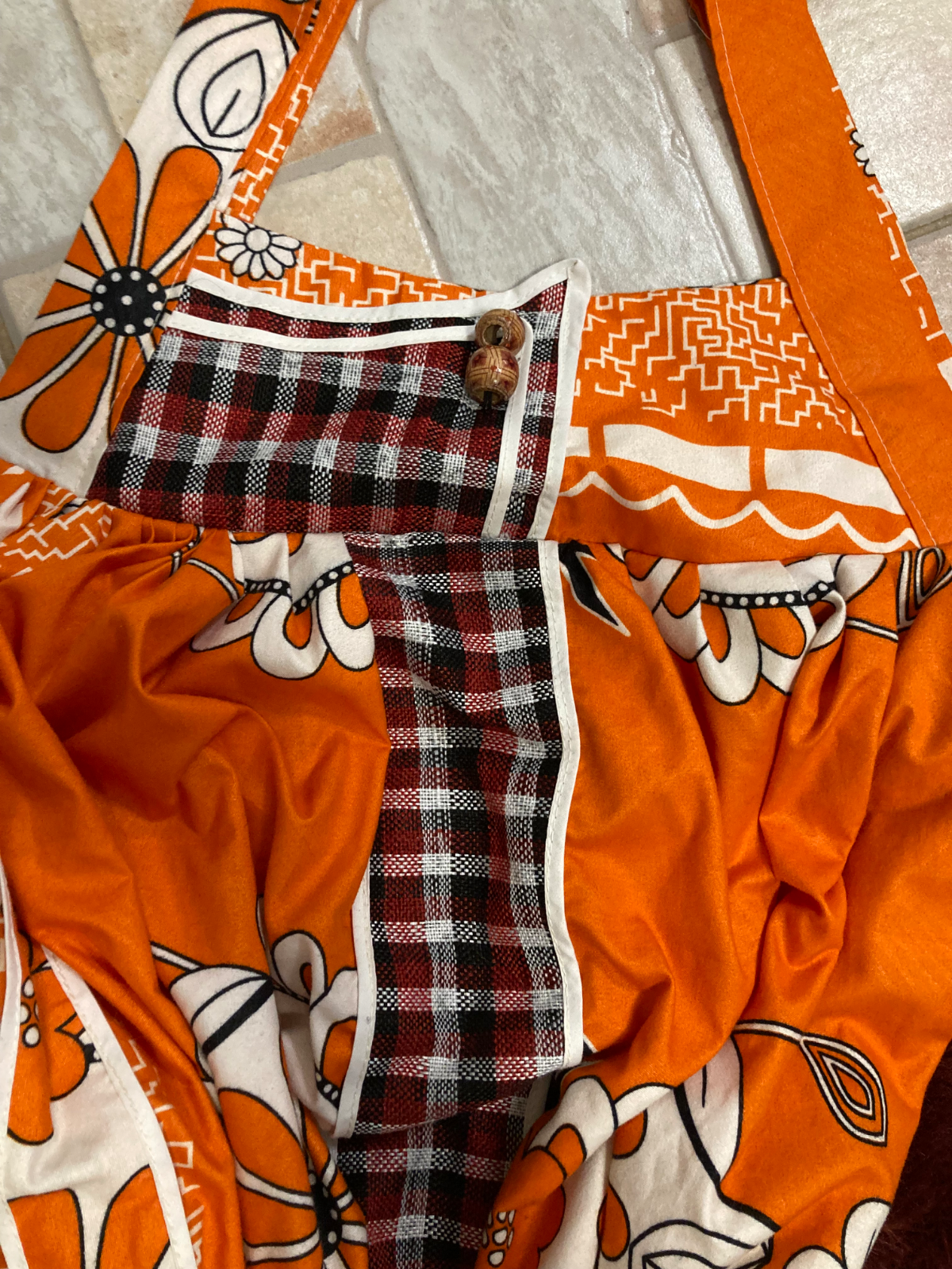 70s retro vintage afrikai pamut ruha 4