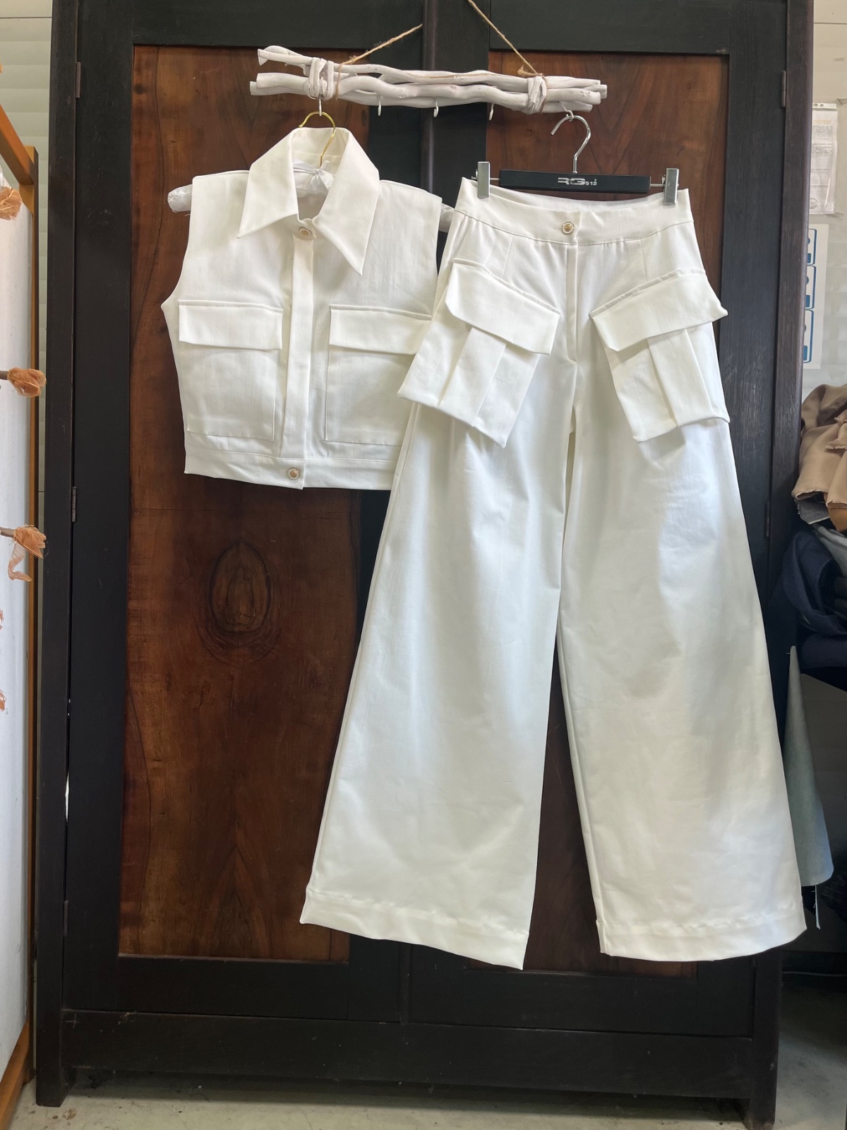 Compleu din bumbac elastic gen denim 1