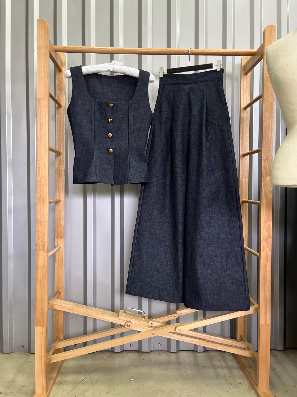 Compleu denim 100% bumbac 1
