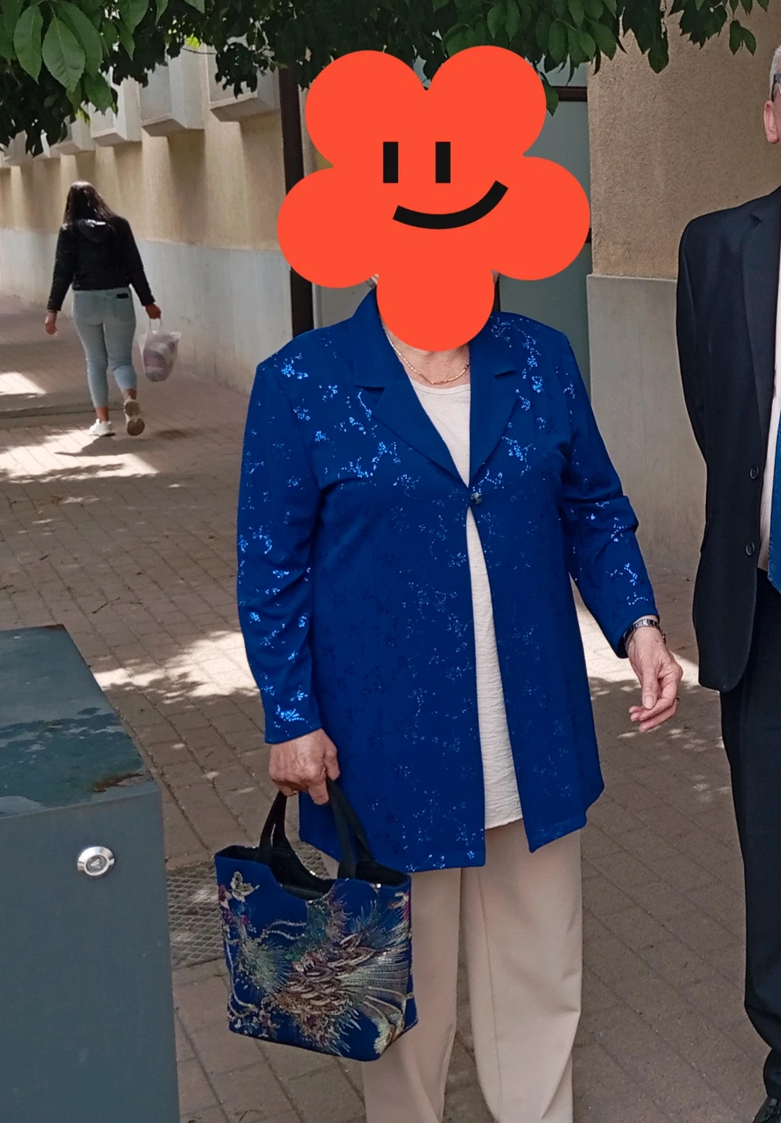 Kék csillámos blézer 1