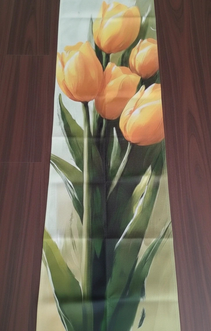 Tulipános asztal közép 140x40 1