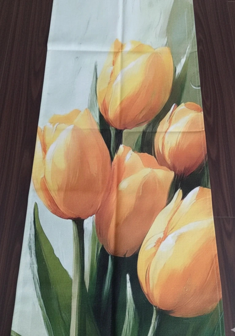 Tulipános asztal közép 140x40 2
