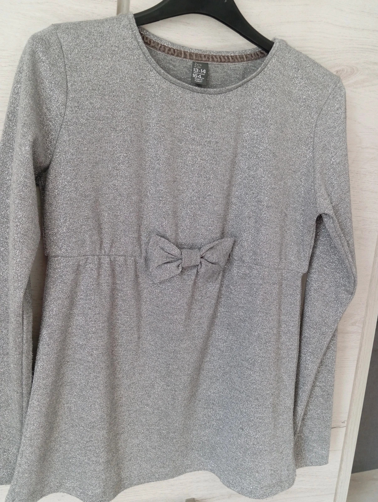 Szürke csillogó Zara Kids lány felső 2