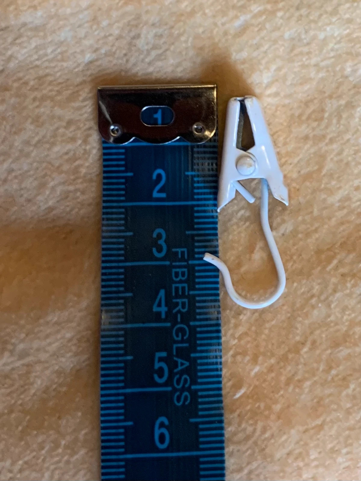 40 db függönycsipesz fém akasztóval – fehér 🤍 2