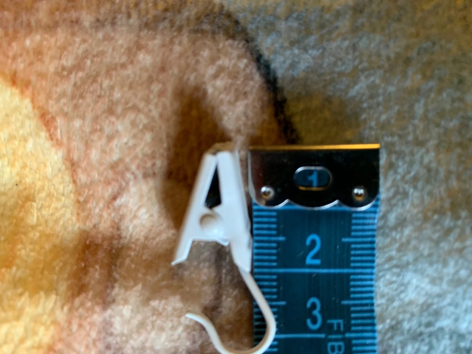 40 db függönycsipesz fém akasztóval – fehér 🤍 3