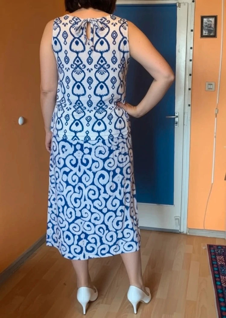 💙🤍 Beloved kék-fehér mintás kétrészes szett (XL) 3