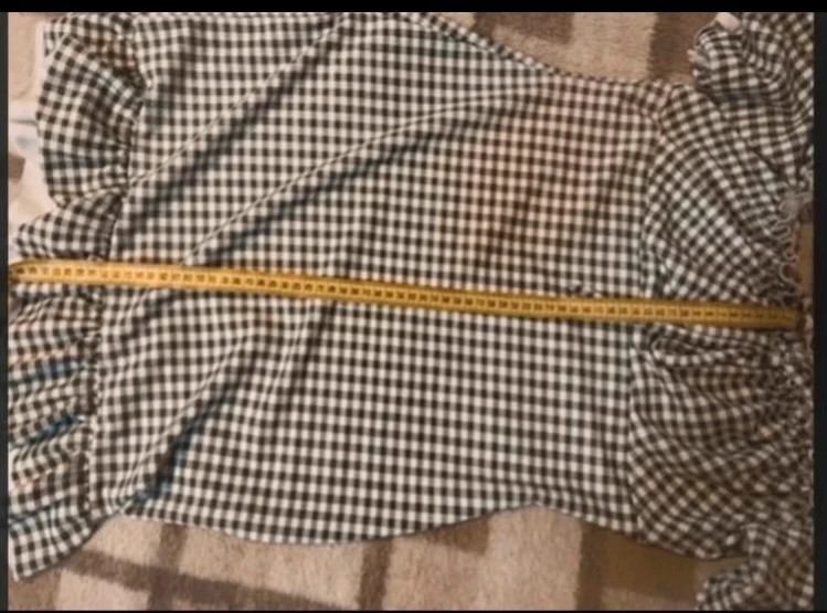 🤍🖤 Vadiúj Pink Vanilla kockás fodros ruha – XL (EU 42) 3