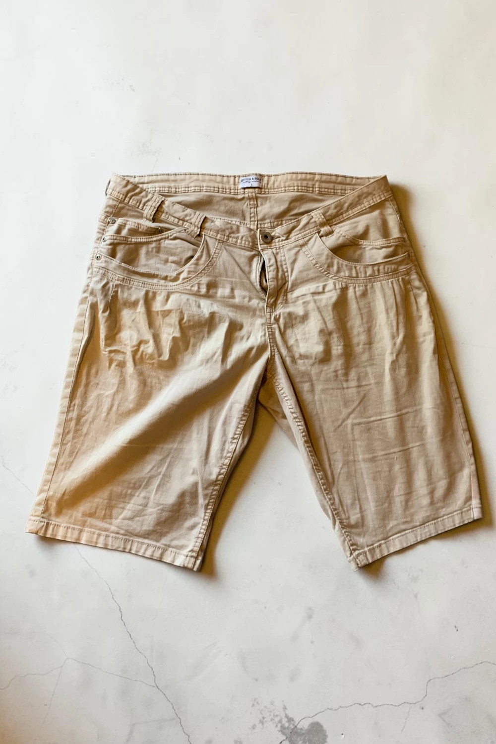 Stitch & Soul bézs térdig érő rövidnadrág L/40 – kiváló állapot 2