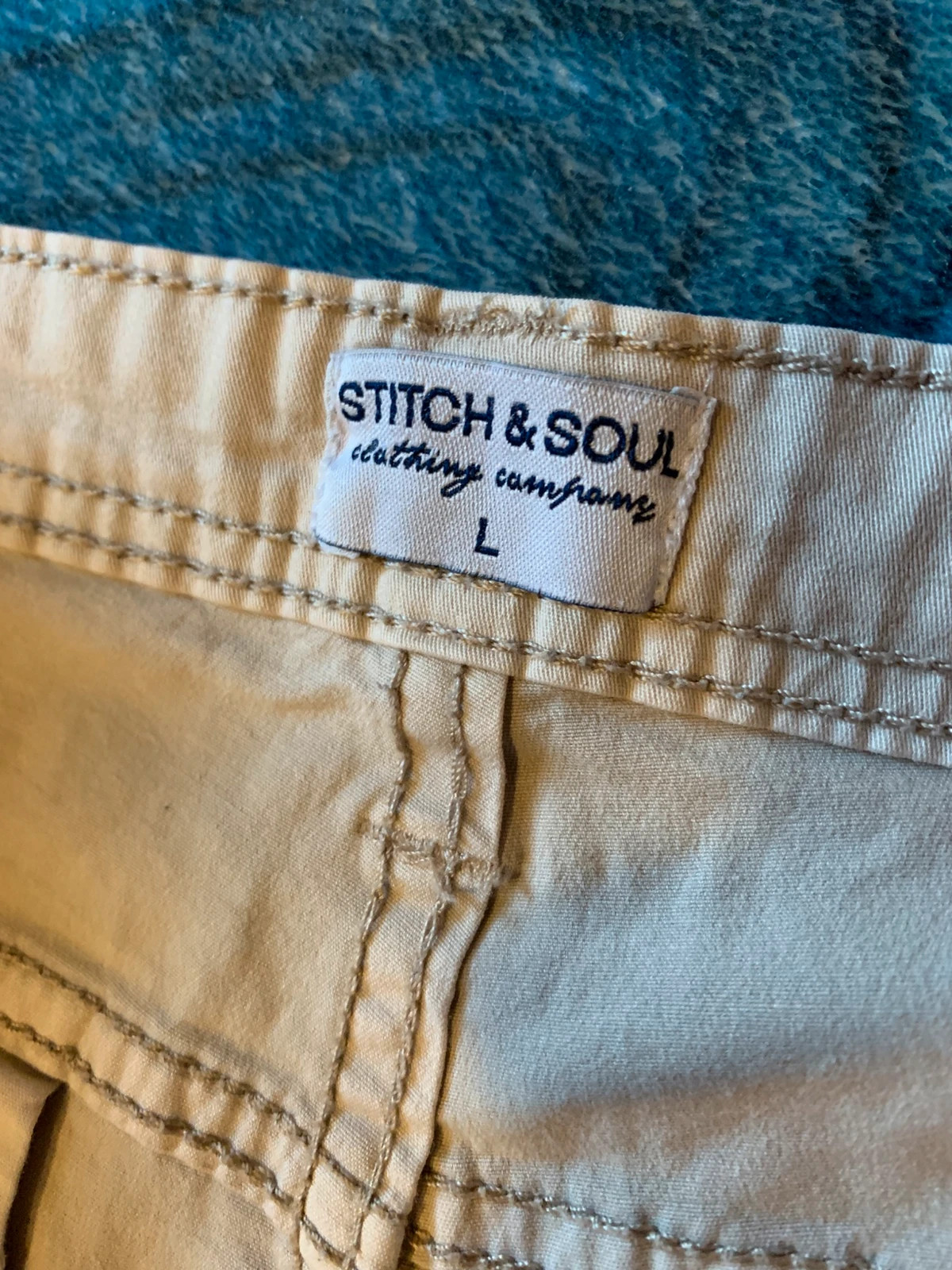 Stitch & Soul bézs térdig érő rövidnadrág L/40 – kiváló állapot 4
