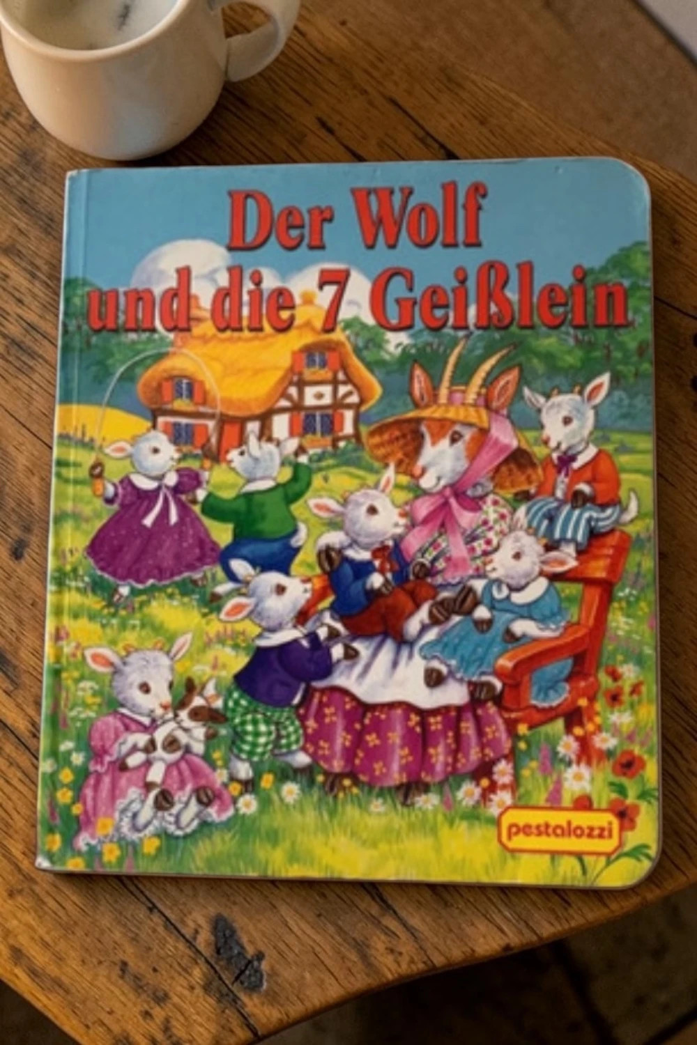 Der Wolf und die 7 Geißlein német Grimm mesekönyv 1