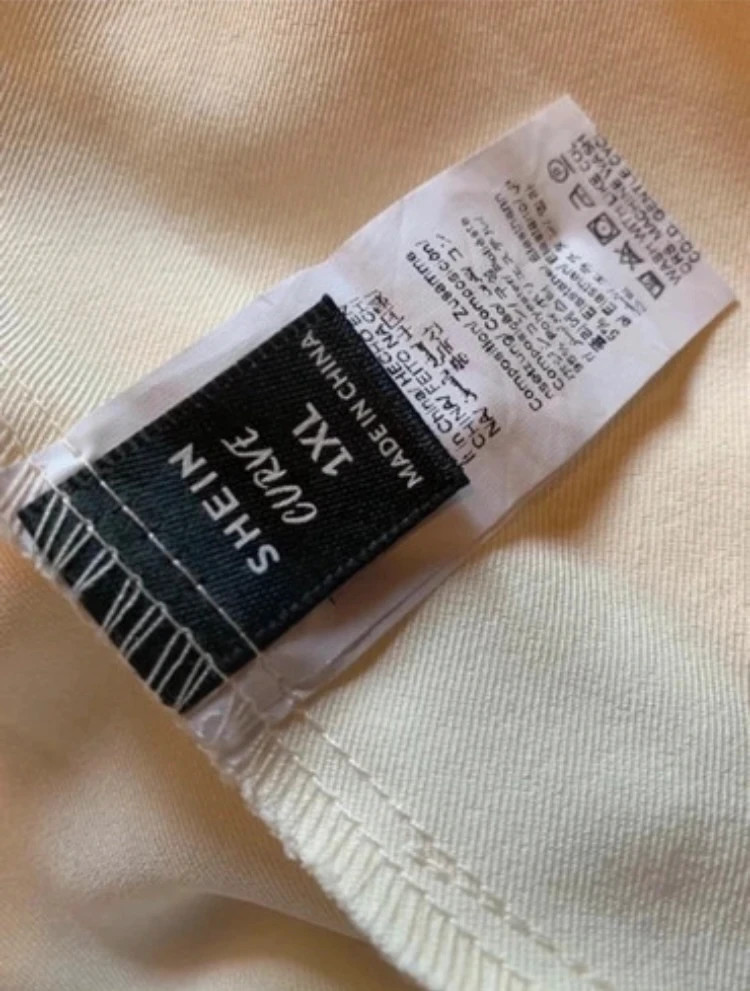 🤍 Elegáns bézs SHEIN mini ruha – Csinos, pörgős fazon (L / XL) 3