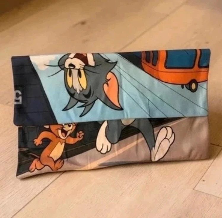 🐱🐭 Új cimkés Kétoldalas Tom és Jerry párnahuzat (40×40 cm) 1