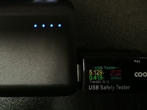 Charging via USB-A (Samsung)
