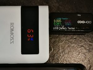 ROMOSS USB-C PD Power Bank 20000mAh LED Charging Samsung S8