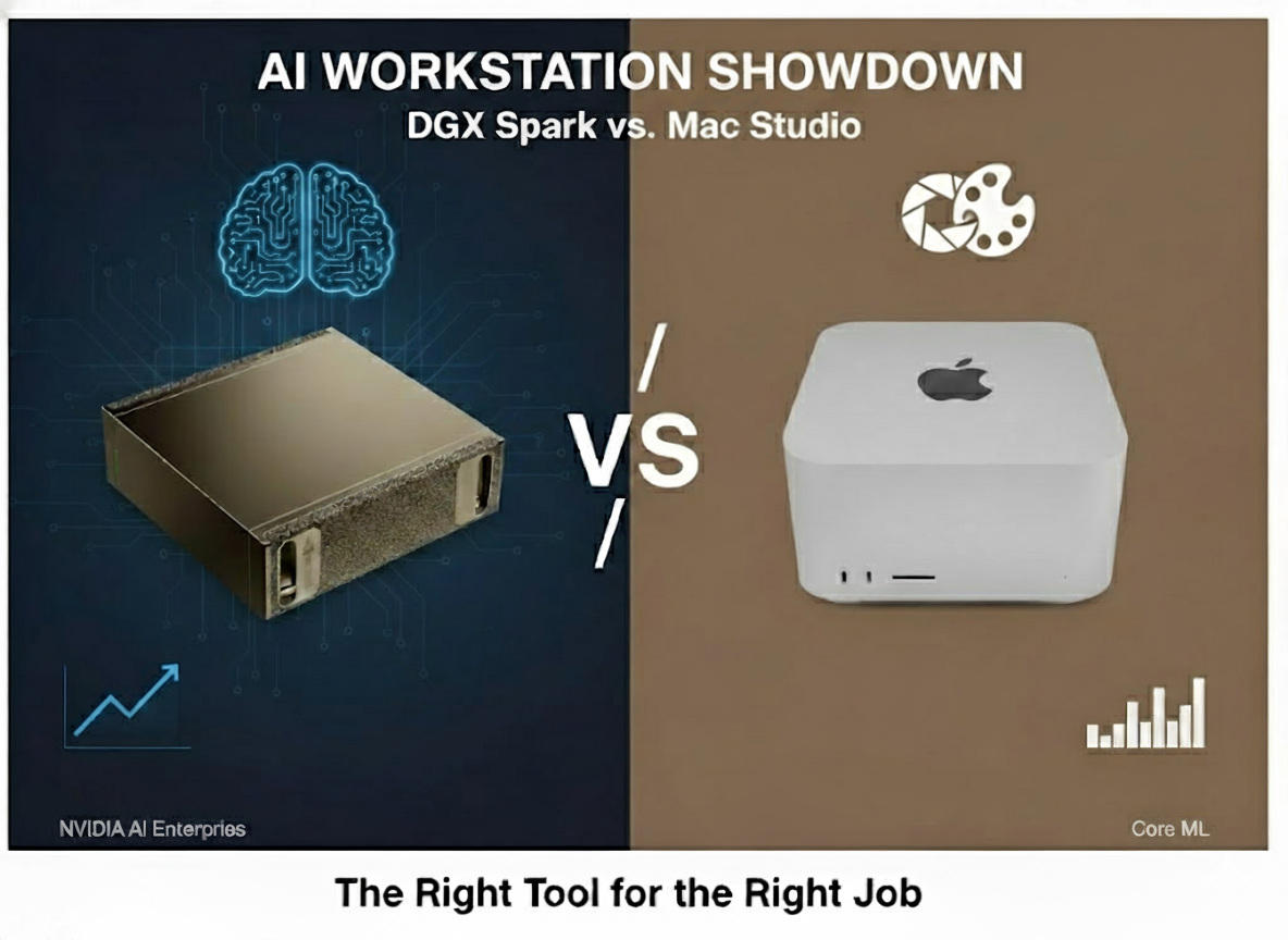 DGX Spark vs. Mac Studio: AI Workstation Showdown