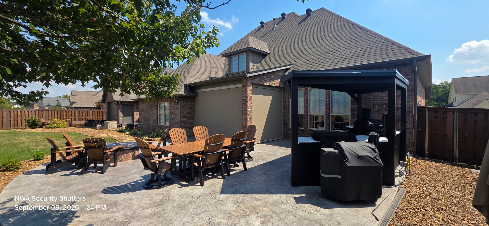 Just got finished with this job in Centerton. It turned out excellent two complete motorized retractable units. Four and a half week turn around time from start to finish. — finished — Centerton, Arkansas