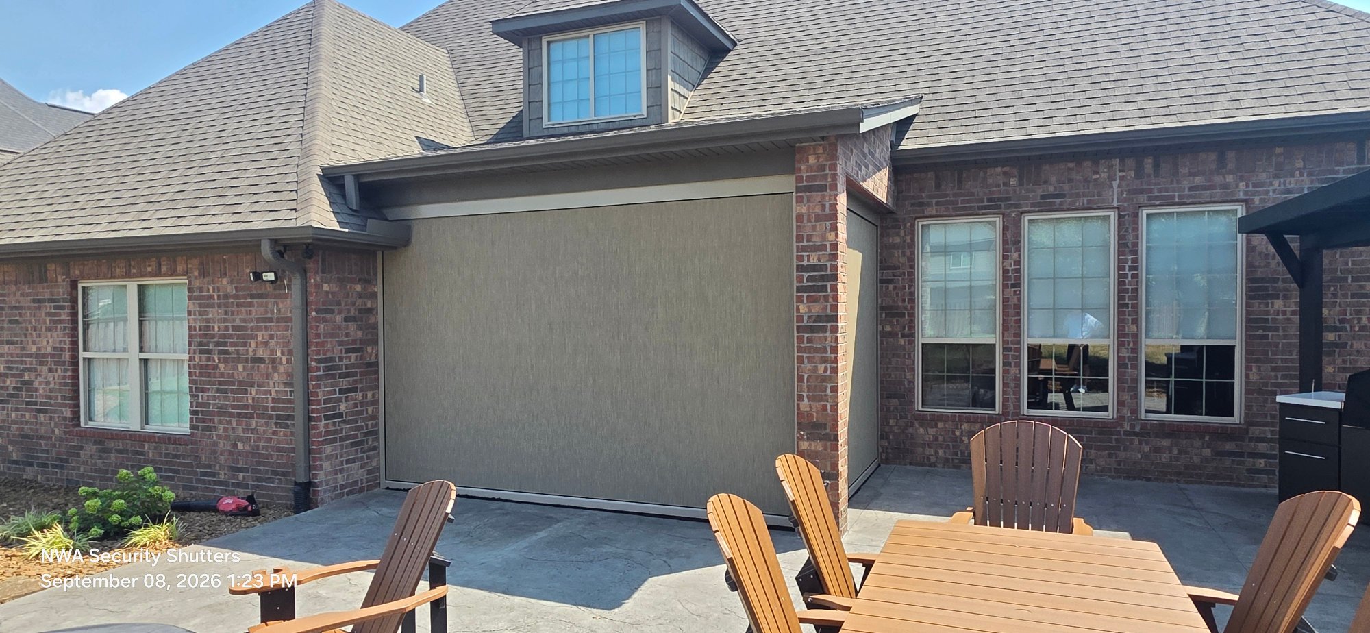 Just got finished with this job in Centerton. It turned out excellent two complete motorized retractable units. Four and a half week turn around time from start to finish. — finished — Centerton, Arkansas