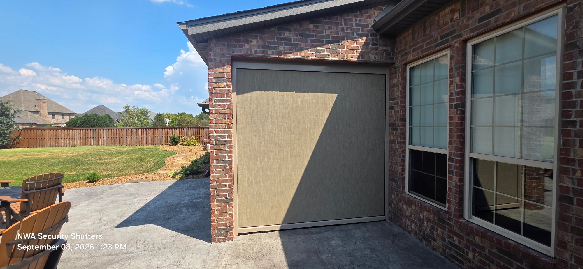 Just got finished with this job in Centerton. It turned out excellent two complete motorized retractable units. Four and a half week turn around time from start to finish. — finished — Centerton, Arkansas