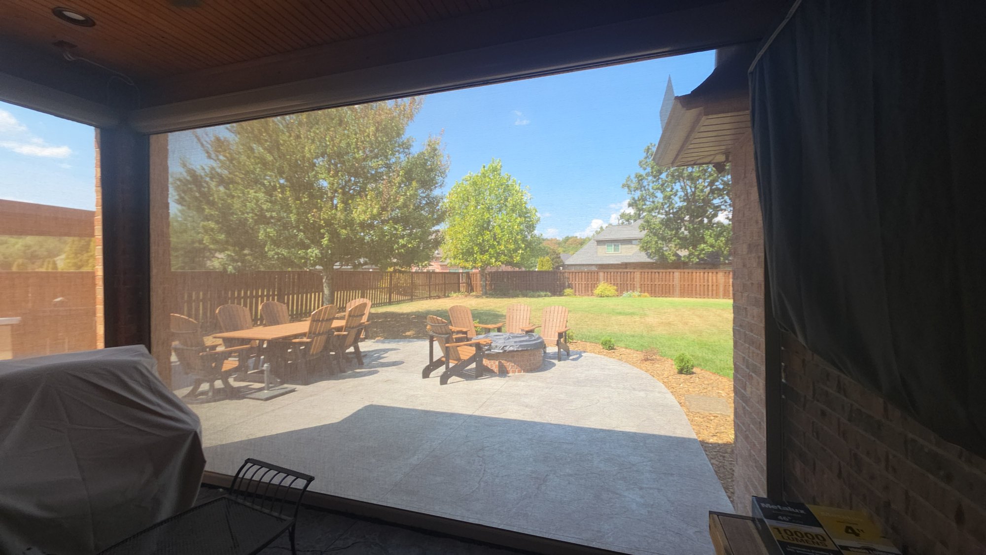 Just got finished with this job in Centerton. It turned out excellent two complete motorized retractable units. Four and a half week turn around time from start to finish. — finished — Centerton, Arkansas