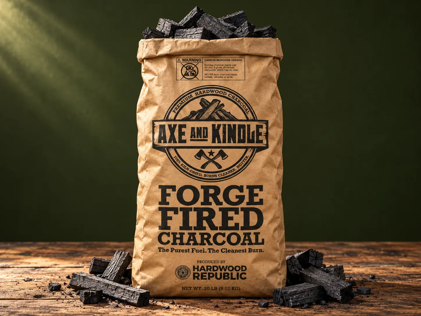 Hero Image of Open Charcoal Bag