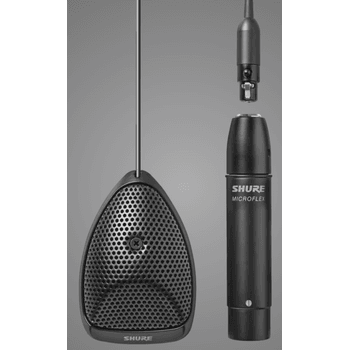 Shure MX391/C Cardiod Boundary Mic (Black)