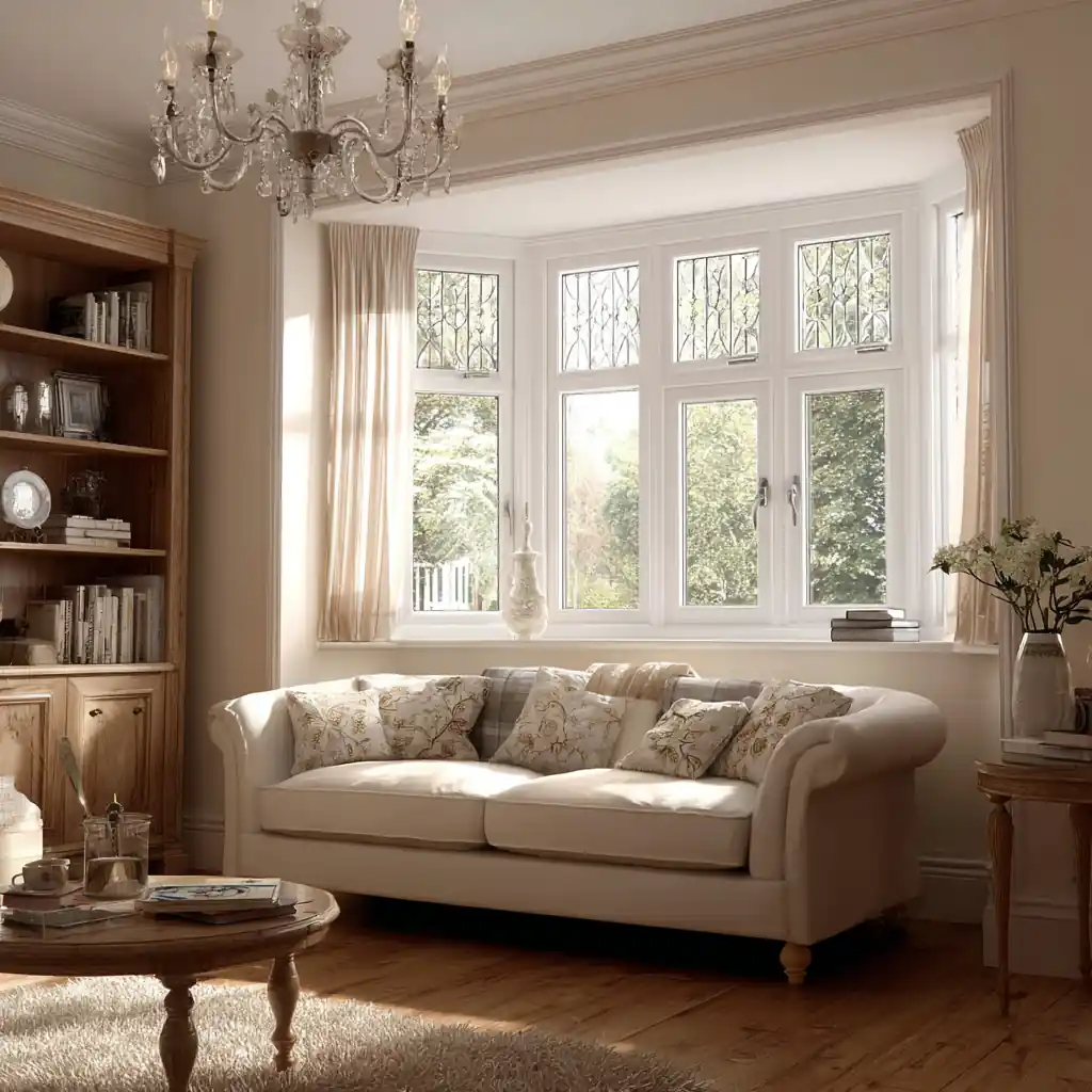 Casement window in modern home